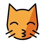 Kissing Cat SVG Icon